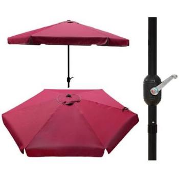 Sombrilla Parasol 300 cm Roja - Resistente y Elegante