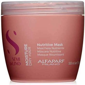 Alfaparf Milano Semi Di Lino Moisture Nutritive Mask for Dry Hair - Safe on Color Treated Hair - Sulfate, SLS, Paraben and Paraffin Free - Professional Salon Quality