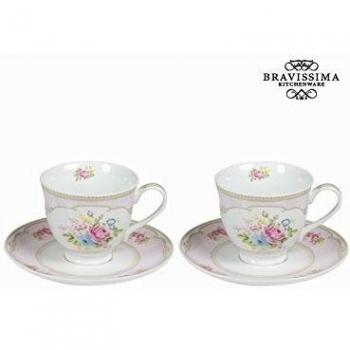 Tazza da tè con piatto e scatola j/2 - Kitchen's Deco Collezione by Bravissima Kitchen