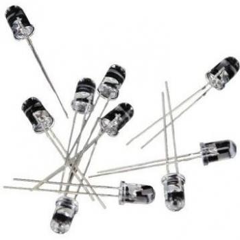 SODIAL(R) 10pcs 5mm luz infrarroja ir led de diodos emisores de