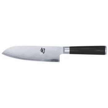 Cuchillo Santoku Kai Classic Para Zurdos - Hoja de Acero Inoxidable de Damasco de 18 Cm