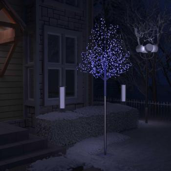 Árbol de Navidad con 600 LEDs Luz Blanca Fría, Decoración Flores de Cerezo, Altura 300 cm