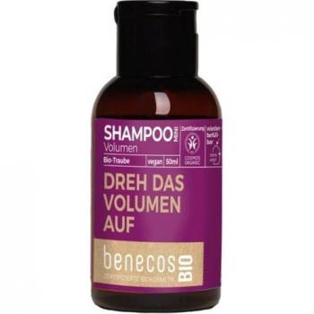 Benecos Champú Volumen Uva Mini Viaje 50ml Bio Vegano