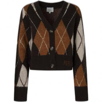 Cárdigan Casual de Nylon Marrón para Mujer Eliot de Pepe Jeans 2024