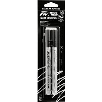 Set de Rotuladores Vacíos Daler-Rowney FW con 2 Puntas Redondas Pequeñas de 2mm - Accesorios de Pintura