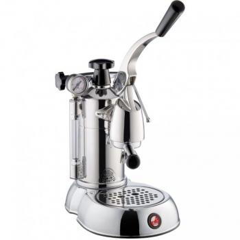 Cafetera Espresso Manual La Pavoni Stradivari Professional Lusso con Mango de Plástico y Acabado en Cromo