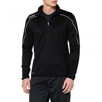 uhlsport Stream 22 Sudadera, Juventud Unisex, Negro/Blanco, 164