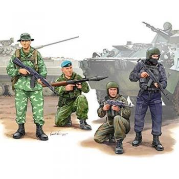 MINIATURE SOLDATI IN KIT RUSSIAN SPECIAL OPERATION FORCE TRUMPETER