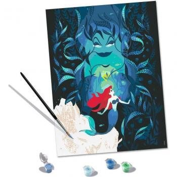 Kit de Pintura CreArt Disney Princesas - La Sirenita (Ariel y Úrsula) 23732, Licencia Oficial Ravensburger