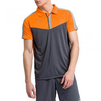 Erima Squad Short Sleeve Polo Shirt for Men - Orange - 3XL