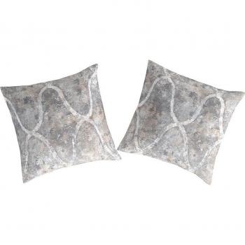 GUY LAROCHE - Funda de almohada estampada Lansa 100% algodón percal, tamaño 65x65 cm (paquete de 2)