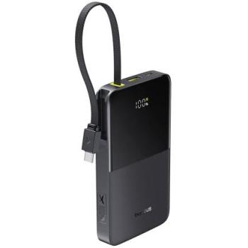 Power Bank Baseus EnerFill FC51 Bipow2 Pro 10000mAh 22.5W USB-C con Cable Integrado Negro