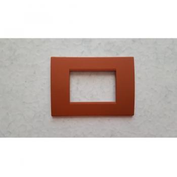 Placa Compatible Living Light ABS Colorida Cotto 3/4/7 Postes 3 Foros
