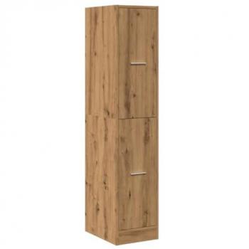 Armario Botiquín de Madera Ingeniería Roble Artisan 30x41x144,5 cm