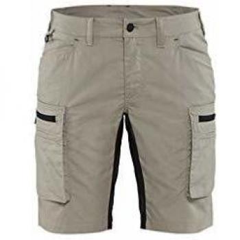 Short de Trabajo para Mantenimiento Stretch Mujer 7149 - Beige/Negro Talla 48