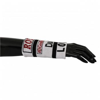 Dolce & Gabbana Multicolor Wool Knit D&G Love Wristband Wrap