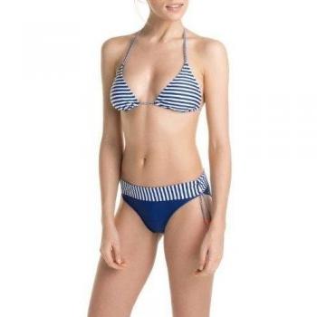 ESPRIT - Bikini a rayas para mujer, talla 44, color azul 485