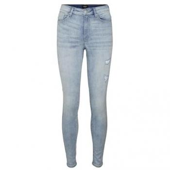 Vaquero skinny de mujer Vero Moda Sophia High Waist Destruido, cintura alta, ajuste ceñido, color denim azul claro