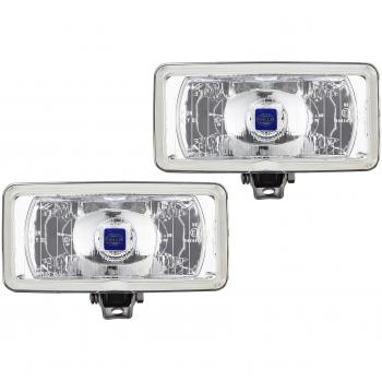 Juego de faros halógenos de carretera HELLA 1FD 005 700-651 con lentes transparentes y montaje para vehículos 12V