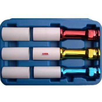Impact Cilindro de Tuercas Insertos Nueces Uso 17, 19, 21 mm Extra Largo Protector antiimpactos