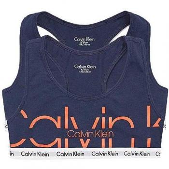 Calvin Klein 2pk Bralette Sujetador, Azul