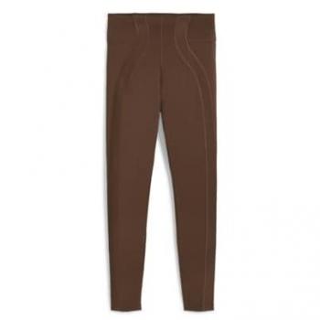 Mallas de mujer PUMA CLOUDSPUN de cintura alta, color marrón espresso, talla XS