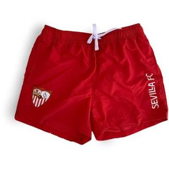 Bañador Sevilla Fútbol Club adulto color rojo con bolsillos producto oficial