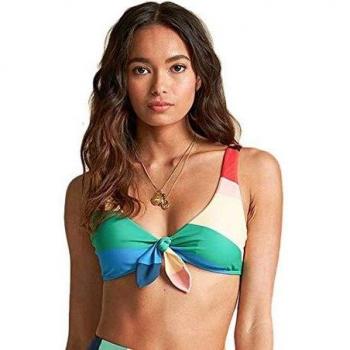 Billabongz top de bikini con rayas multicolor mujer s multicolor
