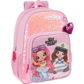 Mochila de 33 cm Adapt.carro Nanana Sparkles - Safta
