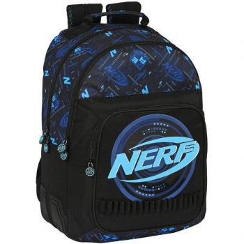 Mochila Doble Adaptable a Carro Nerf Boost 32x42x15cm con Cantoneras de Goma Anti-Rozaduras y Hombreras Ergonómicas Acolchadas - Safta
