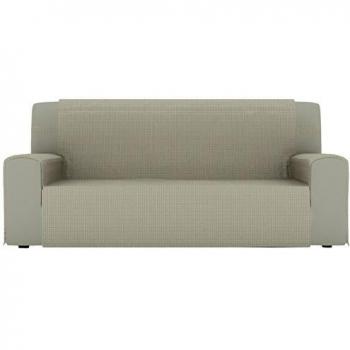 Eiffel Textile Lyon Cubre sofá 2 plazas, Algodón, Beige, 110 x 195 x 2 cm
