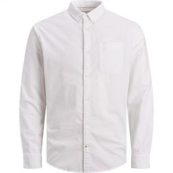 Camisa Larga JACK&JONES 12190444 JJEOXFORD SHIRT L/S S21 NOOS para Hombre, color blanco, estilo casual y de vestir