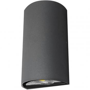 Aplique LED Luxe Semicircular Exterior IP54 6W 4200K Matel