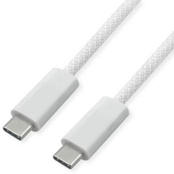 Cable USB C a USB C 2 m, 40 Gbps, 240 W, Blanco
