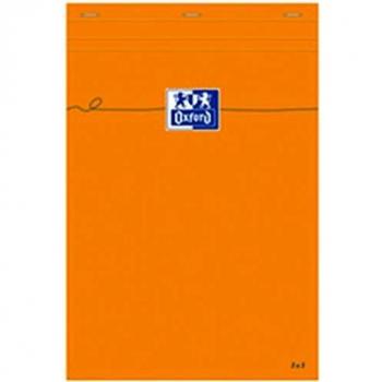 Bloc de notas agrafado Oxford, 210 x 315 mm, 160 páginas, 80 g, color naranja