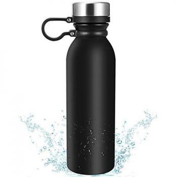 Botella Termica Eccomum 600ML Botella de Agua de Acero Inoxidable 304 Doble Pared Aislada al Vacío, Ligera, Resistencia al Rayado, Fácil de Limpiar, 100% Libre de BPA Antifugas, Frío/Caliente