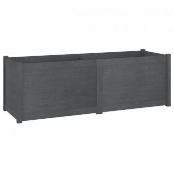 vidaXL Solid Pine Garden Planter Gray 59.1x19.7x19.7