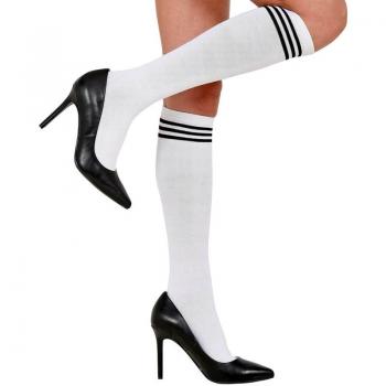 Calcetines Altos de Atletismo Blancos para mujer