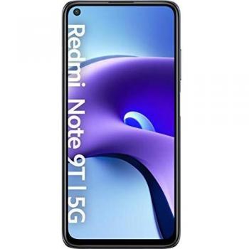 Xiaomi Redmi Note 9T 5G, Smartphone de 4GB RAM y 128GB, Pantalla FHD+ de 6.53 DotDisplay, Cámara Triple de 48MP, Procesador Media Tek Dimensity 800U, Altavoces Dobles, Batería de 5000mAh con Carga Rápida de 18W - Color Negro Anochecer