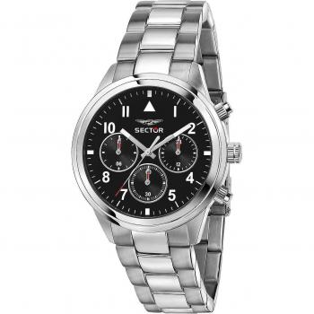 Sector 670 Dual Time Multifunction Quartz Men's Watch 40mm 5ATM