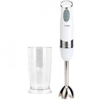 Tristar MX-4166 Batidora de Mano con Brazo de Acero INOX, Potencia 750V, 750 W, 0.7 litros, Inoxidable, 2 Velocidades, Blanco