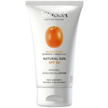 LOCION SOLAR MINERAL CARA Y CUERPO SPF 20 DE MOSSA