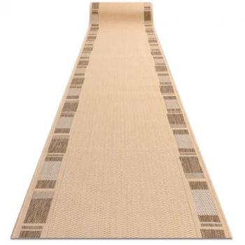 Alfombra de Pasillo SIZAL FLOORLUX Modelo 20195 color maíz/café 80x290 cm