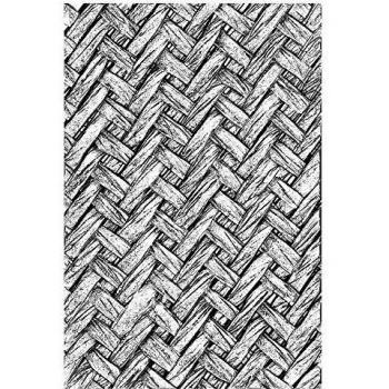 Sizzix 664759 Carpeta de relieve 3D Texture Fades entrelazada por Tim Holtz talla única