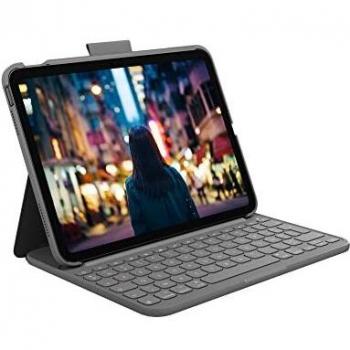 Funda para Tablet Logitech Slim Folio Bluetooth AZERTY Francés Gris 920-011425