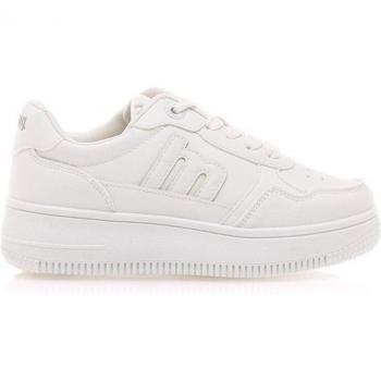Zapatilla de niña bajas con cierre de cordones Mustang Kids 48822 blanca