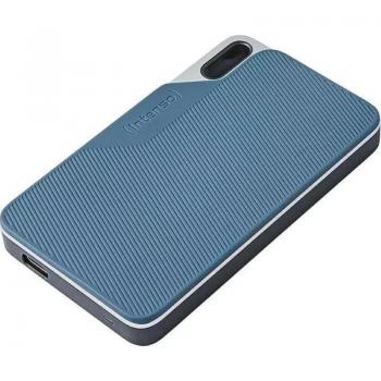 Intenso TX100 Disco Duro Externo SSD 500GB USB-C Azul