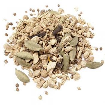 Aromas de Té, Infusión Jengibre Vitalidad, Infusión de Jengibre, Infusión Natural, Con Cilantro, Cardamomo, Clavo, Cúrcuma y Nuez Moscada, Energizante, Digestiva, Sin Gluten, 50 gr.