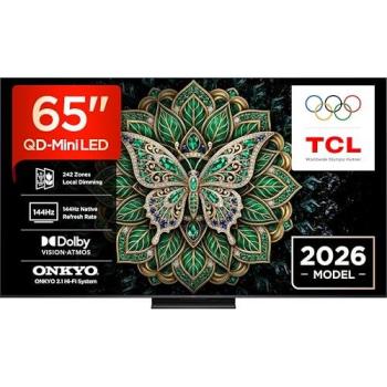 Televisor TCL 65 C6K Pro Mini LED UHD 4K Smart TV con Google TV y Dolby Vision