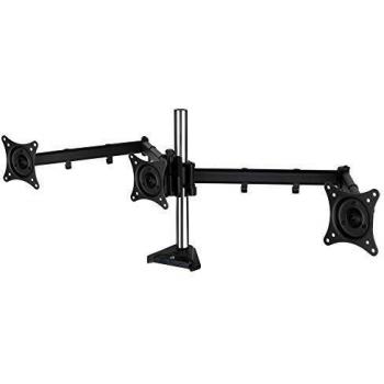 Soporte Triple para Monitor ARCTIC Z3 Pro Gen 3, Rotación de 360º, Capacidad Máxima de 10 kg por Brazo, Compatible con Pantallas hasta 32, Incluye Hub USB de 4 Puertos - Color Negro